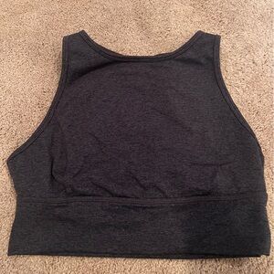 JoyLab Charcoal Sleeveless Crop Top
